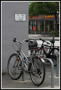 FahrrÃ¤der abstellen verboten