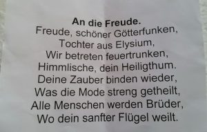 Ode an die Freude