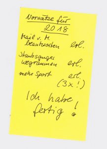 Vorsätze 2018